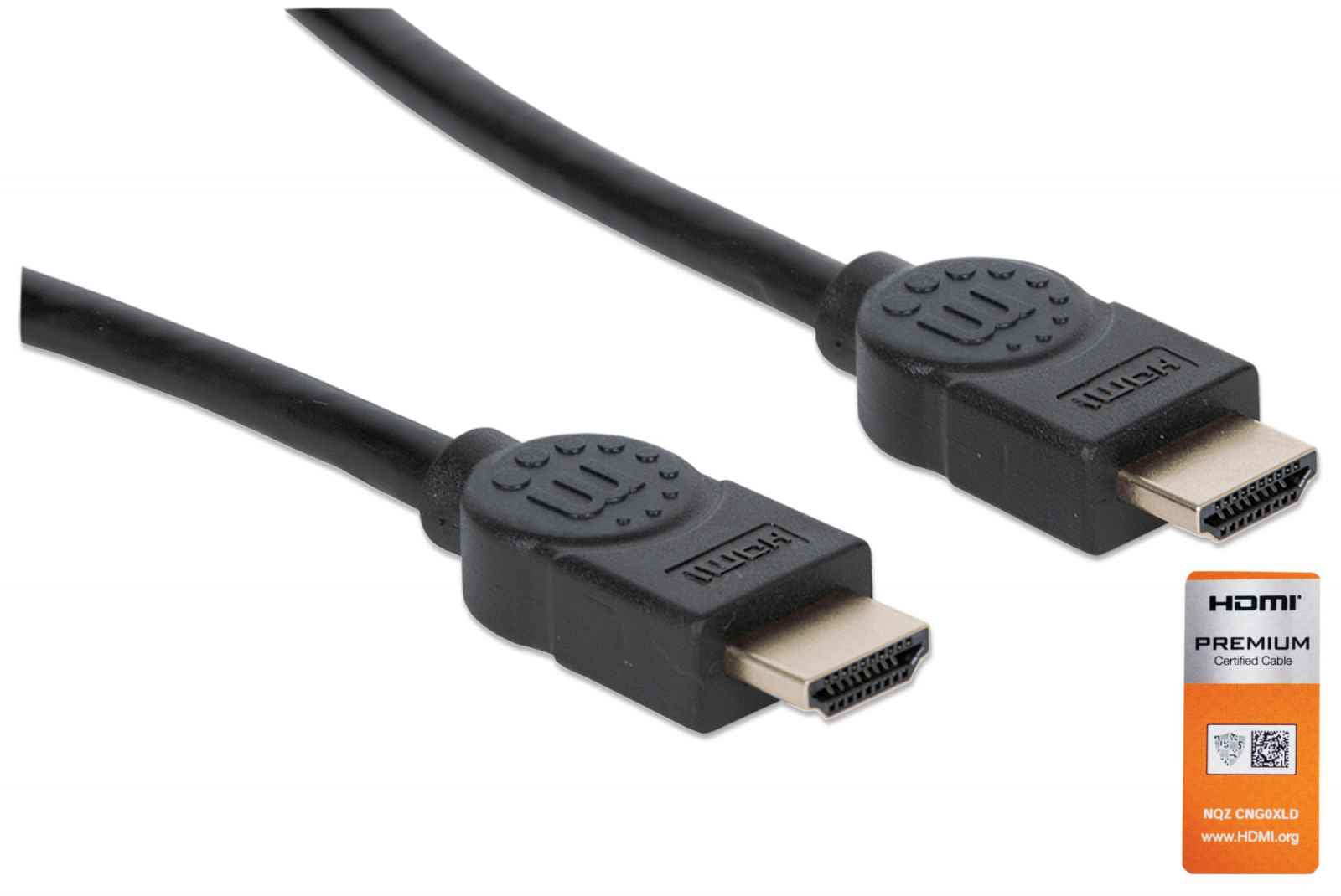 355346 Cable HDMI de Alta Velocidad con Canal Ethernet - Versión Premium 1.8m; Cable Premium HDMI Certificado, video UHD 4K 60Hz, 3D y Color Intenso 355346 Cable HDMI de Alta Velocidad con Canal Ethernet - Versión Premium 1.8m; Cable Premium HDMI Certificado, video UHD 4K 60Hz, 3D y Color Intenso
